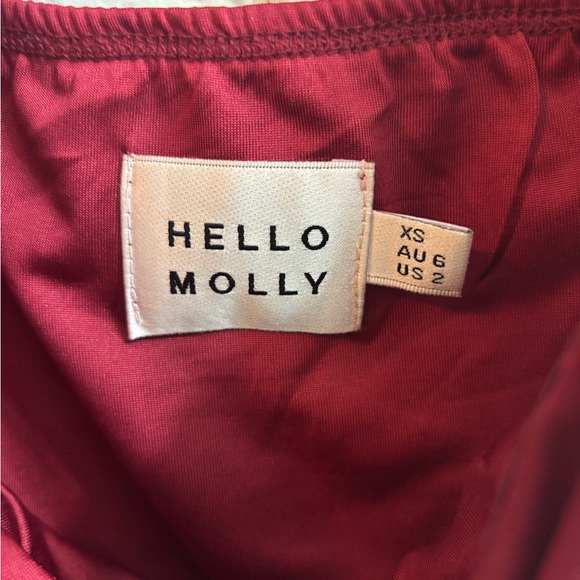 Hello Molly Strapless Burgundy Dress - Picture 7 of 7